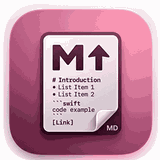MDWeaver markdown viewer and MD file reader app icon